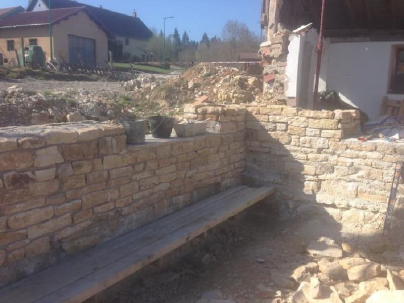 Construction du mur